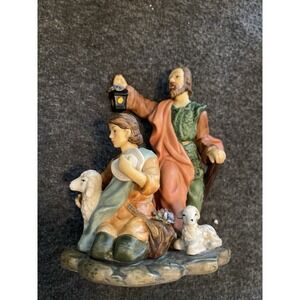 Avon 2002 Holiday Treasures Blessed Visitors Shepherds Nativity Vtg Christmas